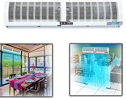 ZH-1 Über der Tür natürlicher Wind Luftschleier Wandventilator für Zuhause, Restaurant, Büro, Geschäftsräume, 60 cm, 90 cm, 100 cm, 120 cm, 150 cm, weiß