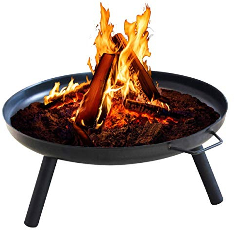 Mediablue Feuerschale ca. 60cm Ø Eisenschale Feuerstelle Gartenfeuer Feuerkorb Pflanzschale