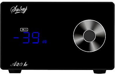 SABAJ A20h Amplificador de Auriculares HiFi de Alto Empuje HiFi de Escritorio Amplificador de Auriculares equilibrado con Control Remoto (Negro)