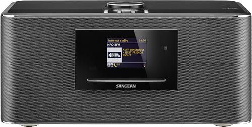 Sangean DDR-75 BT. Radio Internet con Dab+ - BT- WiFi -NFC - CD - USB - Rec - SD. Escucha emisoras de Radio de Todo el Mundo. Control de Tus Aplicaciones de Musica Desde la App.