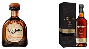 Don Julio Tequila 70 cl & Zacapa Rhum 23 ans d'age 40 - La bouteille de 70cl