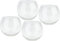 VBS 4er-Pack Teelichtglas BOWL 10,5x8,5cm klarglas Teelichthalter Kerzenhalter Windlicht