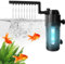 Zhwidnerso Internal UV Filters for Fish Tanks, 500 L/H Fish Tank Filter, Turns Green Water to Clear, 5 in 1 Fish Tank Filter Pump, Flow Rate and Direction Adjustable for Fish Tank Aquariums
