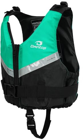Owntop Schwimmhilfe für Jugendliche und Kinder, Leichte Schwimmjacke Unisex, Verstellbare Auftriebsweste Jacke mit bequemem Schrittgurt für Kajakfahren, Angeln, Schwimmtraining alle Wassersportarten.