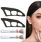 4 Stück Eyetour Lidschatten Schablone, 2025 Neue Lidschatten-Führungs werkzeug, Augen-Make-up-Hilfe mit Make-up-Pinsel, Quick Make-Up Eyetour Eyeshadow Tool