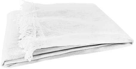 SONIT - Zanzariera Finestra 150x250 Bianco - Zanzariera Porta Finestra con Gancetti e Anelli - Rete Antizanzare Per Finestre Facile Installazione con Frange