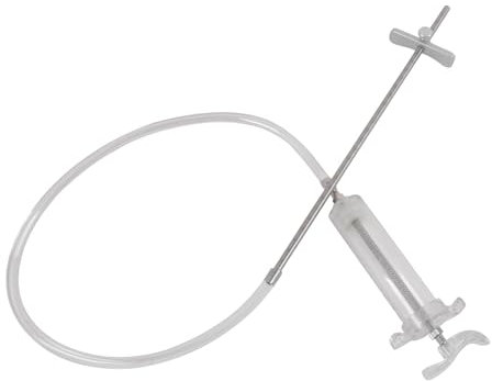 MOTO4U Upgrade Fork Oil Level Tool, Motorcycle Fork Service Tool Kit Fork Suspension Oil Level Measurement Gauge Tool with Stable Adjuster 300mm Precision Markings and 60ml Syringe