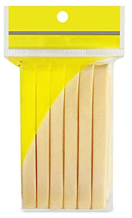 YolieraArt Komprimierte Gesichtsschwämme, wiederverwendbar, einheimische Meeresfaser-Peeling-Schwämme für Tiefenreinigung und Make-up-Entfernung, tragbares, dünnes Design für Reisen, Gelb, 12 Stück