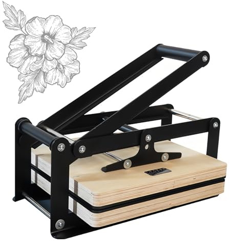 Prensa manual de impresión con altura ajustable para impresión de bloques de madera y lino