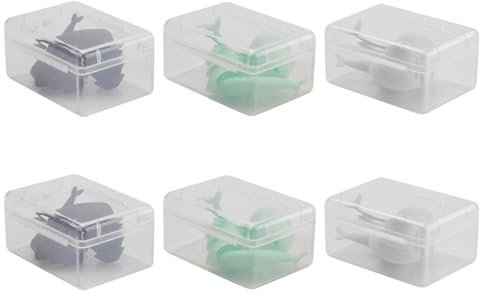 Vjsujehgy 6 Paia Ottimi Tappi per Le Orecchie Impermeabili Ultra Comodi, Tappi per Le Orecchie da Nuoto, Tappi per Le Orecchie nel Silicone Riutilizzabili per Sport Acquatici