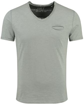 KEY LARGO Herren SODA New v-Neck T-Shirt, Faded Moss (1541), M