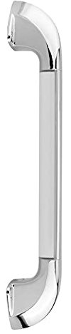 Tissting Rail D'appui, Main Courante LED 18 Pouces 12 V/24 V Poignée D'accès de Sécurité Lumineuse Rail de Support de Sécurité en Acier pour Marches de Baignoire Poignée D'assistance de Bateau