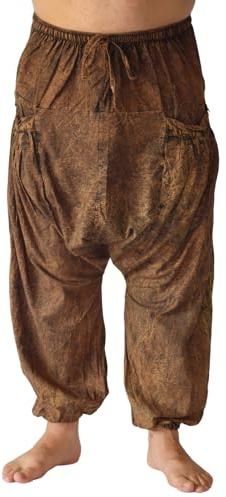 PANASIAM Chill pants, stonewashed dark brown, L