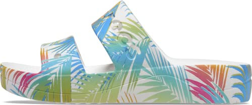 Baya Platform Tropical Print Amazon Sandal White/Multi