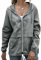 Veste de pluie pour femme - Imperméable - Légère - Pliable - Coupe-vent - Avec capuche - Veste de pluie avec poches, gris, S