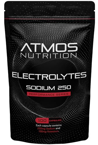 Electrolyte Complex - 100 High Strength Hydration Tablets with Sodium, Potassium, and Chloride - 100 Servings - Supports Muscle Function - Salts for Runners, Gym, Athletes, Fasting - Sodium 250mg