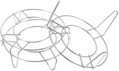 Alipis 3pcs Stainless Steel Round Steaming Rack Steamers for Cooking Steaming Basket