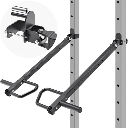 SELEWARE Kraftstation,600 lb Belastbarkeit Power Rack,Legierter Stahl Dip Station,Höhenverstellbares Fitness Rack,Squat Rack für den Hausgebrauch Kompatibel mit 2 x 2 Zoll Fitness Rack