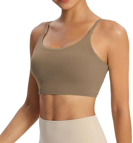 XDSP Reggiseno Sportivo Donna Top Sportivo Donna Sport Basic Top Reggiseno Sportivo con Spalline Sottili Reggiseno Yoga con Imbottiture Estraibili Reggiseni Sportivi Bandeau Comfort Comfy