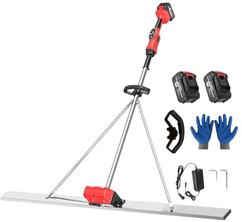 Herramienta Eléctrica De Acabado De Hormigón, Kit Vibratorio De Solera De Hormigón 2026, Con Pantalla De Engranajes Y Ajuste De 9 Velocidades, Hoja De 150 Cm De Largo Y 8 Cm De Ancho,2BAT