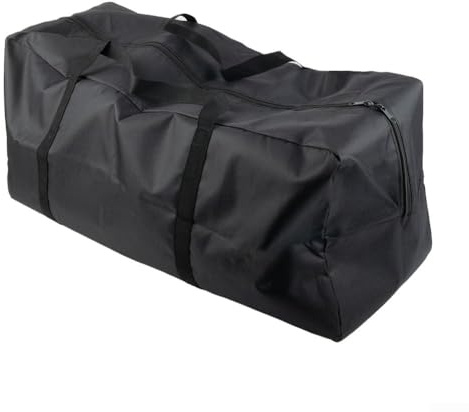 Yuanpgky Bolsa de gimnasio de gran capacidad para camping, senderismo, fitness, almacenamiento de tienda de campaña, bolsa de equipaje de tela Oxford 600D, impermeable, plegable, color negro (70 x 24