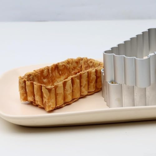 Hornear la tarta del huevo del maíz del cordón Para el molde con el diseño del crisantemo, hecho de la aleación de aluminio, no para hornear pasteles (B)