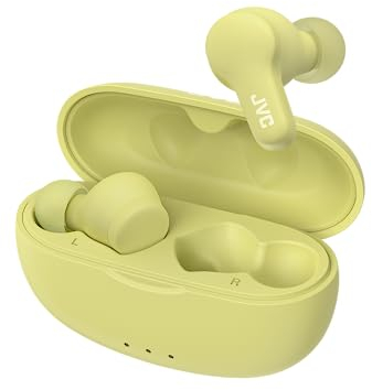 JVC HA-A7T2 Gumy Wireless Bluetooth Earbuds, 24 Hour Battery (Green)