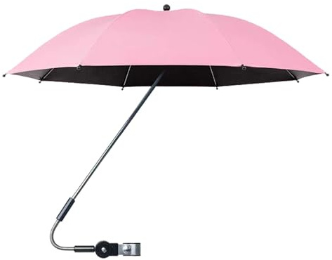 Ombrello per passeggino - Ombrello per passeggino, parasole regolabile per passeggino | Parasole grande con protezione UV con morsetto, tettuccio di protezione UV con morsetto, ombrellone a 360 gradi