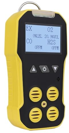 Gasdetektor, Multigasdetektor 4 i 1 gasmätare Syre Vätesulfid Kolmonoxid Brännbar