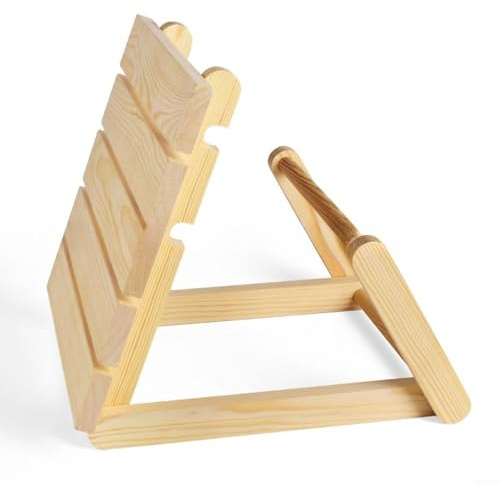 HEIBTENY Poggiatesta ergonomico per sauna in legno per un comodo supporto del collo e relax, finitura in legno naturale, accessorio essenziale regolabile per la casa o la sauna commerciale
