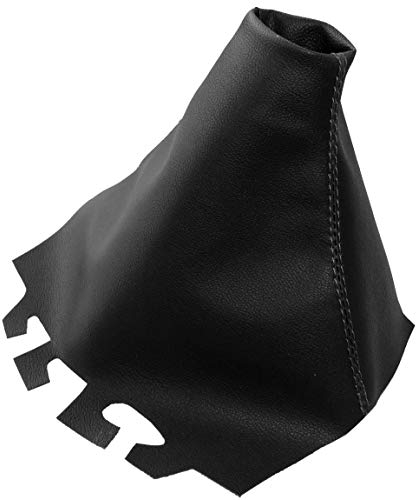 AERZETIX - Schwarz Schaltmanschette aus Kunstleder mit schwarz Nahten