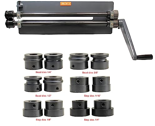 BOKA Bördelgerät Sickenmaschine, Bördelmaschine, Biegemaschine RM-18– Manuelle Rundbiegemaschine für 1,2 mm Stahlblech