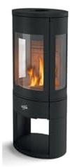 GODIN - Poêle à bois longiligne 411106NOIR