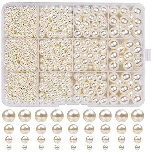 1320 Cuentas de Cristal Beige