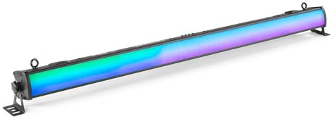 Beamz LCB224 Barra de Luces con 224 LED, espectáculo de Luces, proyector LED, Modo DMX o por Sonido, 54 Efectos Integrados, 16 Secciones controlables, Ideal para iluminar Eventos o espectáculos.