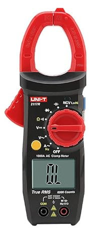 UNI-T Clamp meter Current clamps UT2117R True RMS 1000A AC Clamp Meter 1000V AC/DC voltage measurement CAT II 1000V / CAT III 600V CE/UKCA