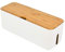 ZUUKOO LIGHT Chemins de câbles Boîte de Gestion des câbles Boîte d'organisation des câbles Cachez Les Barrettes pour Ordinateur, routeur, USB Boîte ABS pour la Maison/Le Bureau
