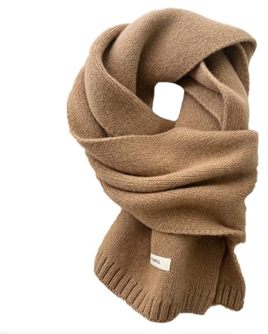 Pluto & Fox Écharpe En Laine Unisexe Pour Femme Et Homme Couleur Attrayante Design Basique Polyvalent Pour L'hiver