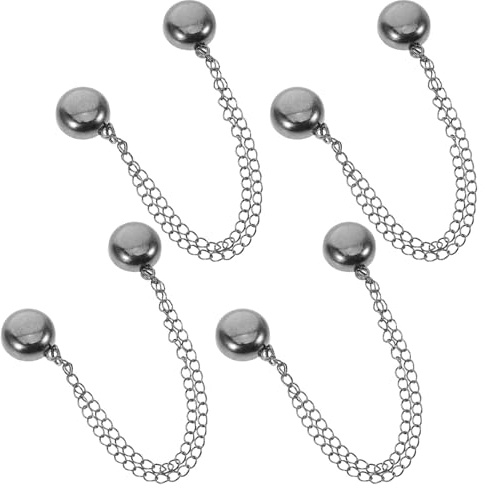 TOPPERFUN 4 St Magnetiska Klädkontakter för Kvinnor Magnetknappar för Säkert Fäste av Byxben Osynliga Clips Förkorta T-shirts Skjortor och Byxor Hållbara och Mångsidiga Klädclips