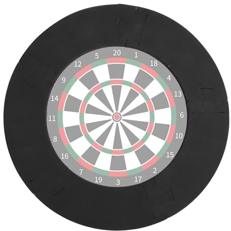 VBESTLIFE Confezione da 5 Anelli per Freccette, Protezione da Parete per Freccette in Eva con Design di Giuntura per Tutti i Bersagli, Case, Bar, Sale Giochi