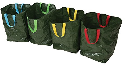 Silverline 410631 Sacs de tri sélectif, Multicolore, 400 x 320 x 320 mm, Set de 4 Pièces