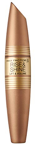 Max Factor Rise & Shine Mascara, die pflegende Wimperntusche verleiht Volumen und Schwung, Farbe Black, 12 ml