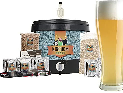 Brewferm Kingdom - Kit Brassage Biere pour Le Brassage à Domicile - Bière Blanche - 5 Litre - Pack de Brassage Complet - Bière Belge 070.002.4