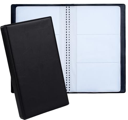 GZDAOXIA Visitenkarten aufbewahrung für 60 Karten,visitenkartenmappe,PU-Leder Visitenkartenmappe,Visitenkarten-Organizer, für Kundenkarten Kreditkarten Visitenkartenbuch