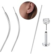 WillTen Kit d'étirement d'oreille sans fil gramme Lot de 4 outils de labret insertion