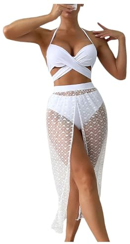 Maillot De Bain Bandeau Gainant Femme Maillots Deux Pièces Transbronzant Bikini Sexy Bronzant Taille e Ventre Plat String Brassiere Ensemble Ete Ronde Shorty
