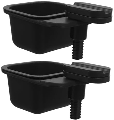 STOBAZA 2 Piezas Caja de Almacenamiento Giratoria Multifuncional para Escritorio con Clip Cubo de Basura para Oficina Compacto y Práctico Diseño Rotatorio para Gestión de Residuos y