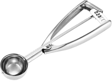 Fayomir Small Cookie Scoop 1 Tablespoon, Size #60 Cookie Dough Scoop, 1 Tbsp Cookie Scoops for Baking, Selected 18/8 Stainless Steel, for Making Cookies, Melon Ball, Ice Cream