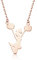 AKTAP Cheerleader-Halskette in Roségold, Cheer-Team-Geschenk, Cheer-Girl-Schmuck für Cheerleader-Coaches, Geschenk, Edelstahl