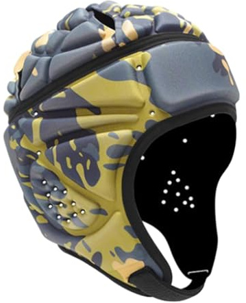 JISADER Caschi Protezioni, Casco Professionale per Sport, Casco da Rugby, Casco Adulti con Fori di Ventilazione per Calcio, Flag Football, Hockey, Skateboard, Pattinaggio a Rotelle, Stile D